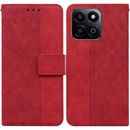 For Honor Play 60 Plus 5G Case Geometry Pattern Leather Wallet Phone Cover