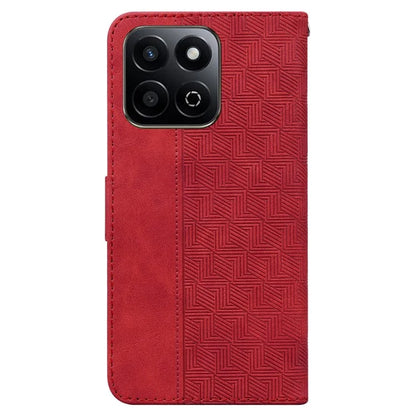 For Honor Play 60 Plus 5G Case Geometry Pattern Leather Wallet Phone Cover