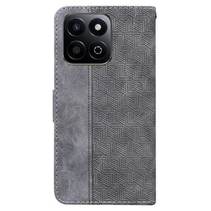 For Honor Play 60 Plus 5G Case Geometry Pattern Leather Wallet Phone Cover