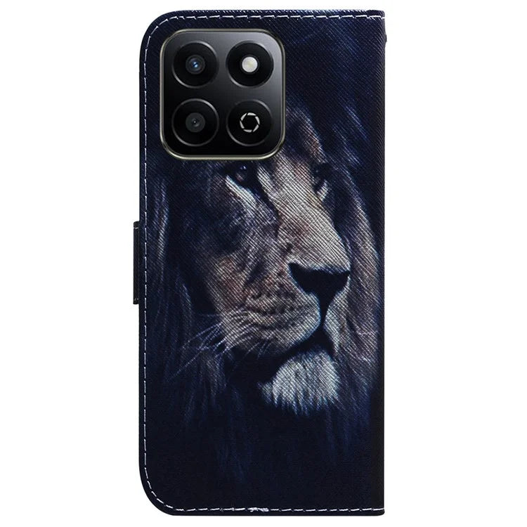 For Honor Play 60 Plus 5G Wallet Case Pattern Print Leather Phone Cover