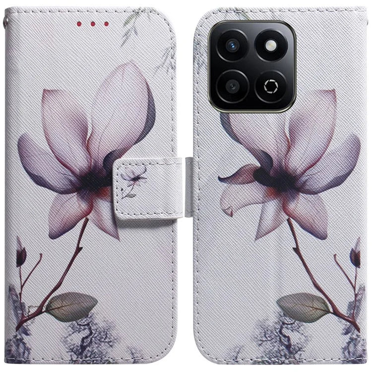 For Honor Play 60 Plus 5G Wallet Case Pattern Print Leather Phone Cover