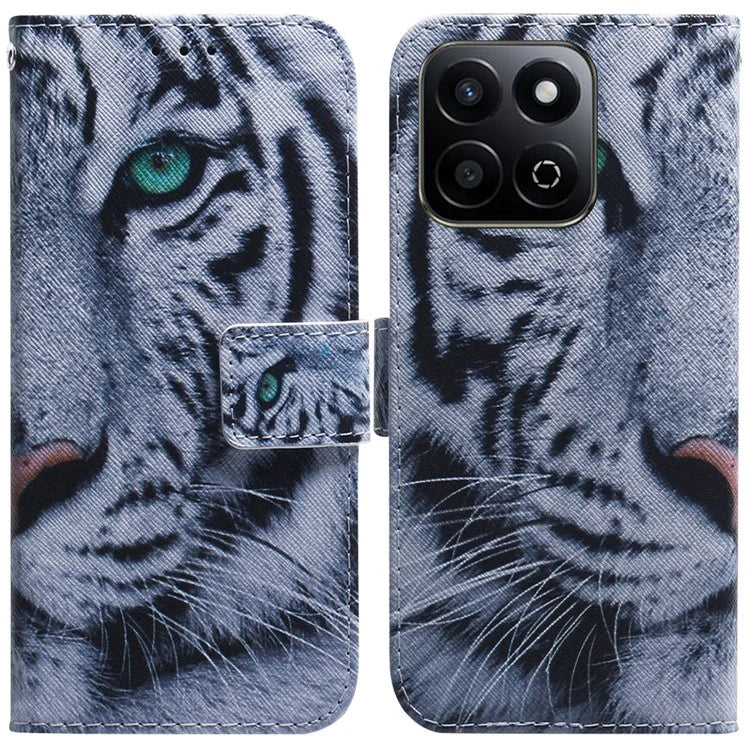 For Honor Play 60 Plus 5G Wallet Case Pattern Print Leather Phone Cover