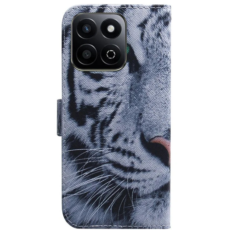 For Honor Play 60 Plus 5G Wallet Case Pattern Print Leather Phone Cover