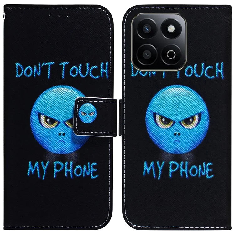 For Honor Play 60 Plus 5G Wallet Case Pattern Print Leather Phone Cover