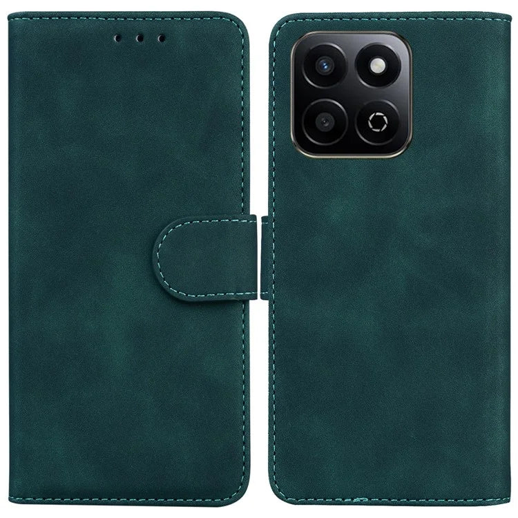 For Honor Play 60 Plus 5G Case Solid Color Leather Wallet Phone Cover