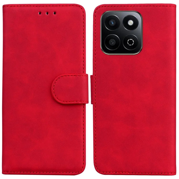 For Honor Play 60 Plus 5G Case Solid Color Leather Wallet Phone Cover