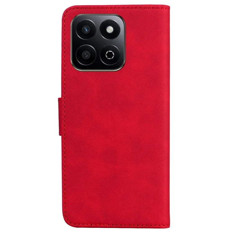 For Honor Play 60 Plus 5G Case Solid Color Leather Wallet Phone Cover