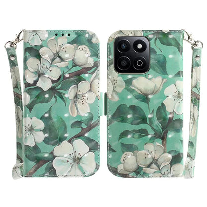 For Honor Play 60 Plus 5G Case Leather Wallet Phone Cover Pattern Printing