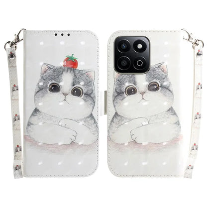 For Honor Play 60 Plus 5G Case Leather Wallet Phone Cover Pattern Printing