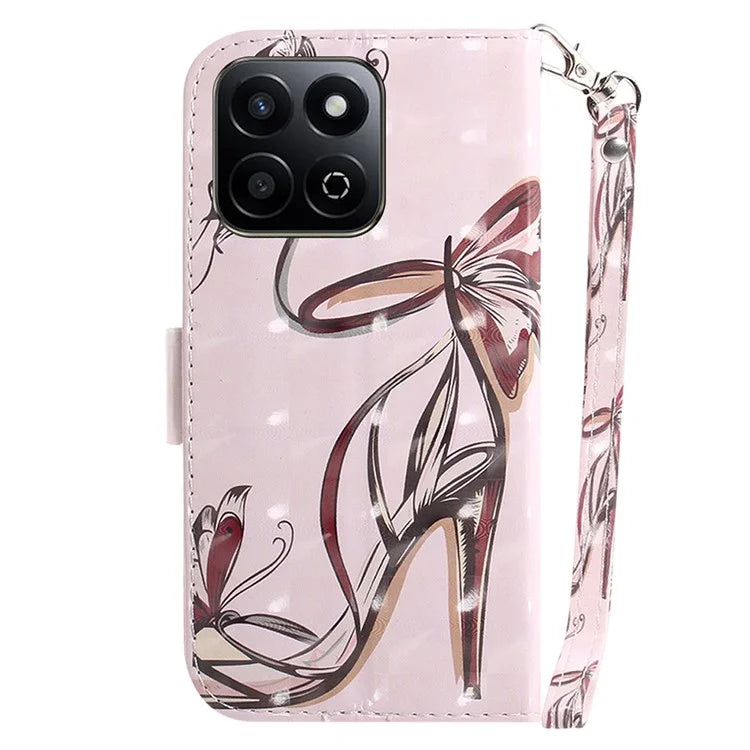 For Honor Play 60 Plus 5G Case Leather Wallet Phone Cover Pattern Printing