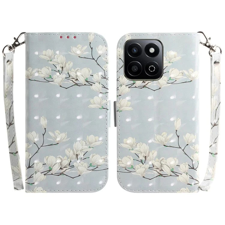For Honor Play 60 Plus 5G Case Leather Wallet Phone Cover Pattern Printing
