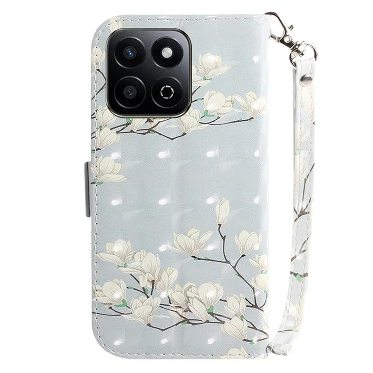 For Honor Play 60 Plus 5G Case Leather Wallet Phone Cover Pattern Printing