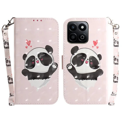 For Honor Play 60 Plus 5G Case Leather Wallet Phone Cover Pattern Printing