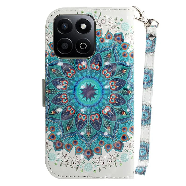 For Honor Play 60 Plus 5G Case Leather Wallet Phone Cover Pattern Printing
