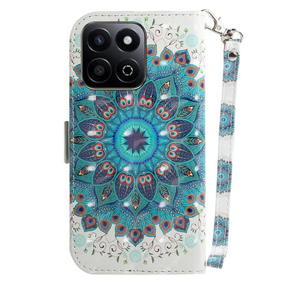 For Honor Play 60 Plus 5G Case Leather Wallet Phone Cover Pattern Printing
