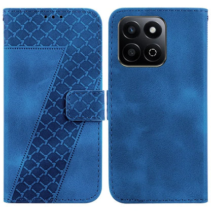 For Honor Play 60 Plus 5G Case 7-Shaped Pattern Imprint Leather Stand Phone Cover