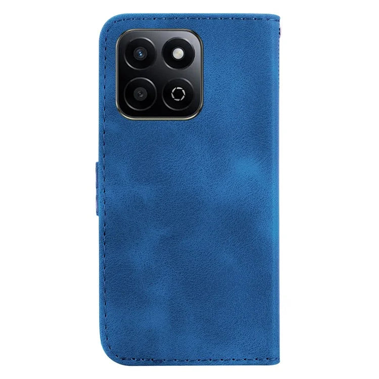For Honor Play 60 Plus 5G Case 7-Shaped Pattern Imprint Leather Stand Phone Cover