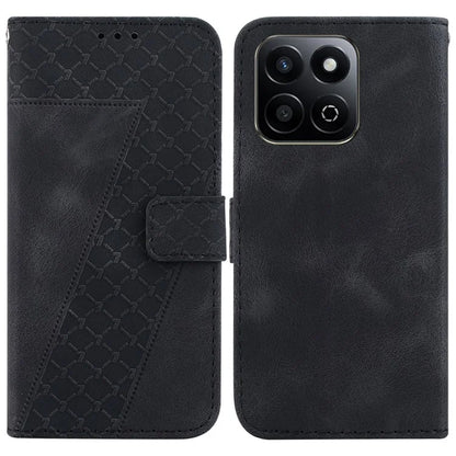 For Honor Play 60 Plus 5G Case 7-Shaped Pattern Imprint Leather Stand Phone Cover