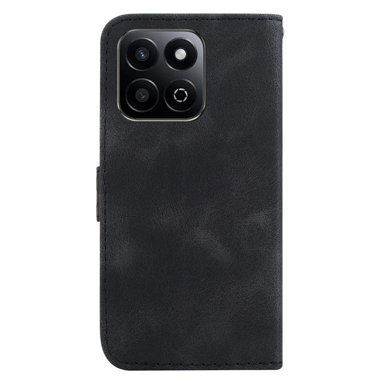 For Honor Play 60 Plus 5G Case 7-Shaped Pattern Imprint Leather Stand Phone Cover