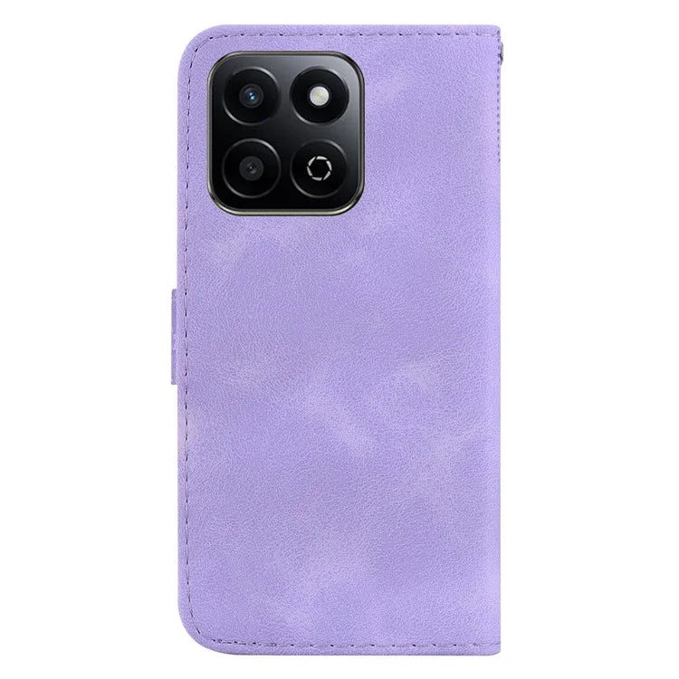For Honor Play 60 Plus 5G Case 7-Shaped Pattern Imprint Leather Stand Phone Cover