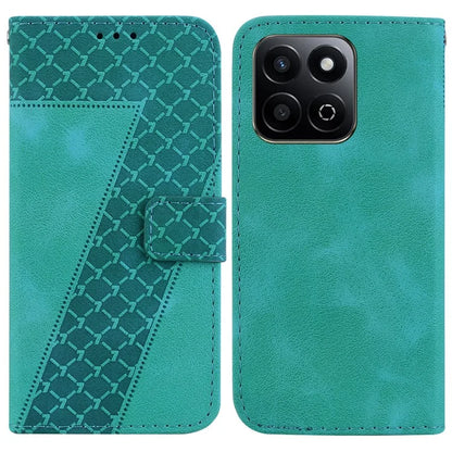 For Honor Play 60 Plus 5G Case 7-Shaped Pattern Imprint Leather Stand Phone Cover