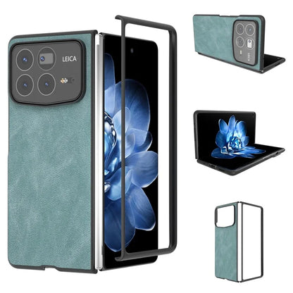 For Xiaomi Mix Fold 4 5G Protective Case Black Edge PU+PC Phone Cover