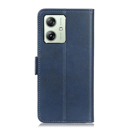 For Motorola Moto G64 5G Stand Case Cowhide Texture PU Leather Phone Cover