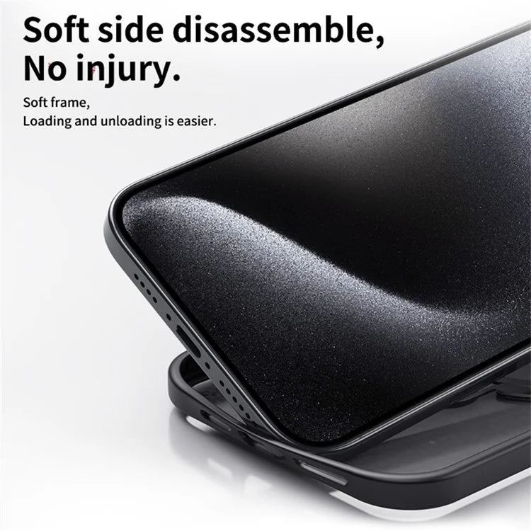For iPhone 16 Pro Max Phone Case Kickstand Matte Back Cover Compatible with MagSafe