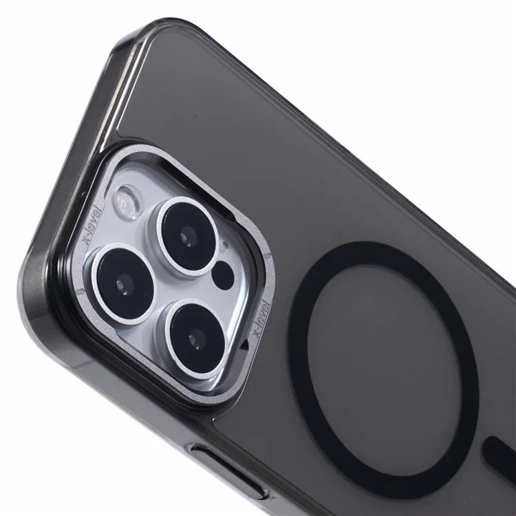 X-LEVEL Clear Series For iPhone 16 Pro Case Compatible with MagSafe PC+Glass Shockproof Cover
