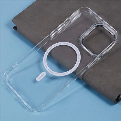 X-LEVEL Clear Series For iPhone 16 Pro Case Compatible with MagSafe PC+Glass Shockproof Cover