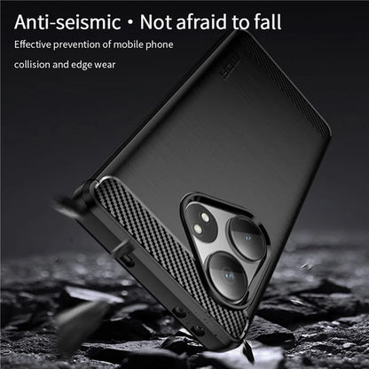 MOFI JK TPU Series-1 For Realme GT 6 5G / GT 6T 5G Case Carbon Fiber Texture Slim TPU Cover