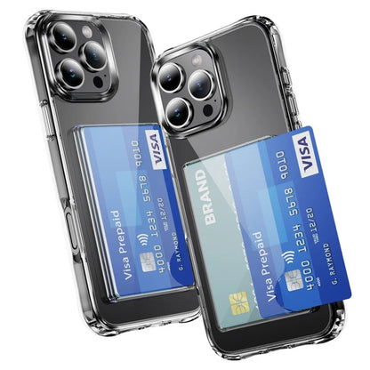 For iPhone 16 Pro Case with Card HolderShockproof TPU Phone Cover