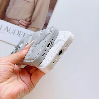 For iPhone 15 Pro Max Case Heart Pattern Leather Covered TPU Back Phone Cover