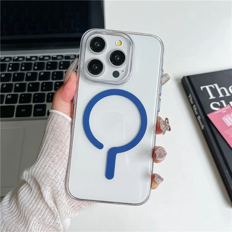 For iPhone 15 Pro Case Compatible with MagSafe Protective TPU+PC Phone Cover