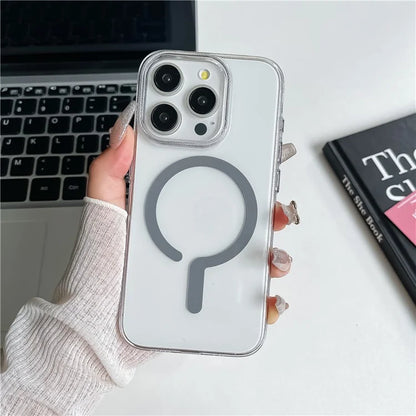 For iPhone 15 Pro Case Compatible with MagSafe Protective TPU+PC Phone Cover