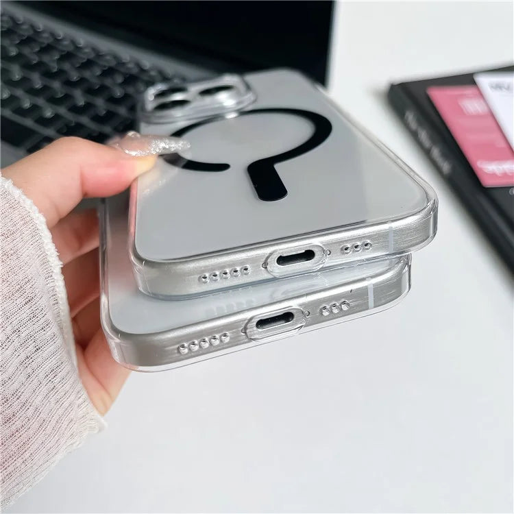 For iPhone 15 Pro Case Compatible with MagSafe Protective TPU+PC Phone Cover
