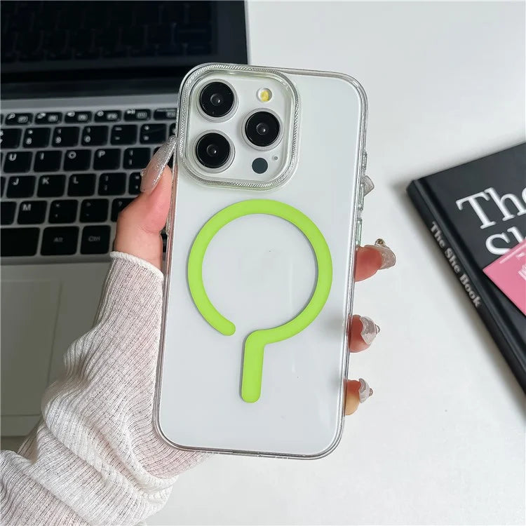 For iPhone 15 Pro Case Compatible with MagSafe Protective TPU+PC Phone Cover