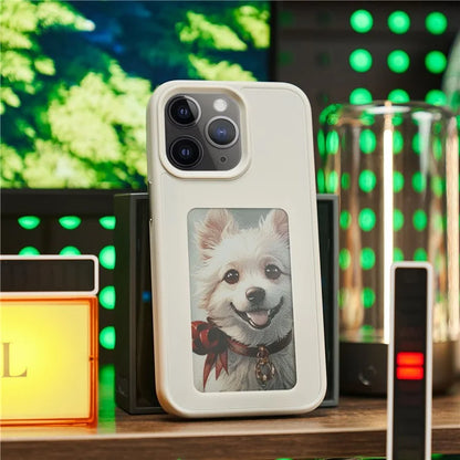 INKZONE For iPhone 11 Pro E Ink Phone Case PC+TPU 4-Color DIY Pattern Phone Cover