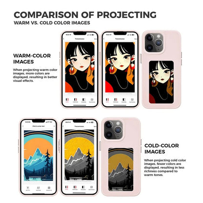 INKZONE For iPhone 11 Pro E Ink Phone Case PC+TPU 4-Color DIY Pattern Phone Cover
