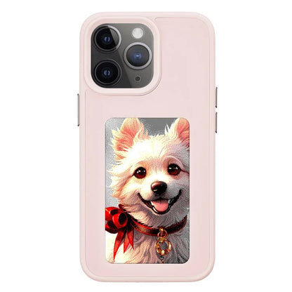 INKZONE For iPhone 11 Pro E Ink Phone Case PC+TPU 4-Color DIY Pattern Phone Cover