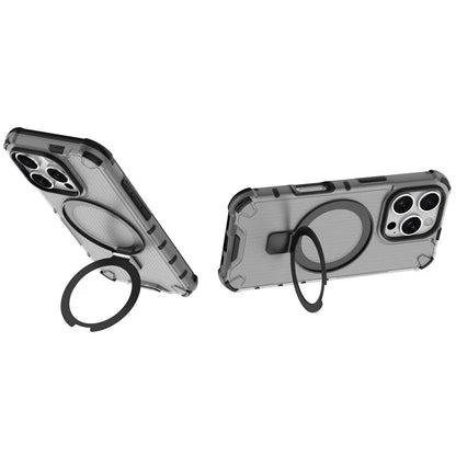 For iPhone 16 Pro Max Case with Kickstand PC+TPU Phone Cover Compatible with MagSafe