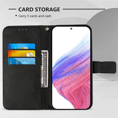 For Samsung Galaxy S24 FE Leather Case YB Pattern Printing Leather Series-2 Pattern Printing Wallet Stand Cover