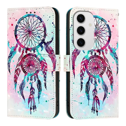 For Samsung Galaxy S24 FE Leather Case YB Pattern Printing Leather Series-2 Pattern Printing Wallet Stand Cover
