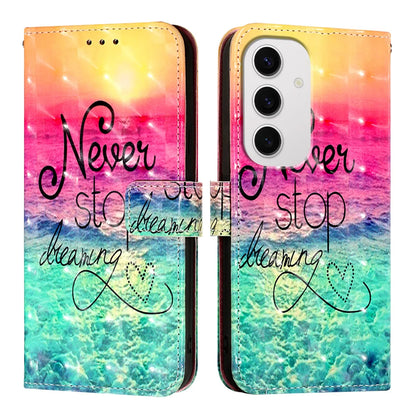 For Samsung Galaxy S24 FE Leather Case YB Pattern Printing Leather Series-2 Pattern Printing Wallet Stand Cover