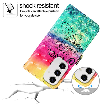 For Samsung Galaxy S24 FE Leather Case YB Pattern Printing Leather Series-2 Pattern Printing Wallet Stand Cover