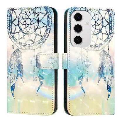 For Samsung Galaxy S24 FE Leather Case YB Pattern Printing Leather Series-2 Pattern Printing Wallet Stand Cover