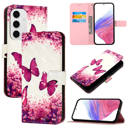 For Samsung Galaxy S24 FE Leather Case YB Pattern Printing Leather Series-2 Pattern Printing Wallet Stand Cover