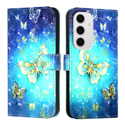 For Samsung Galaxy S24 FE Leather Case YB Pattern Printing Leather Series-2 Pattern Printing Wallet Stand Cover