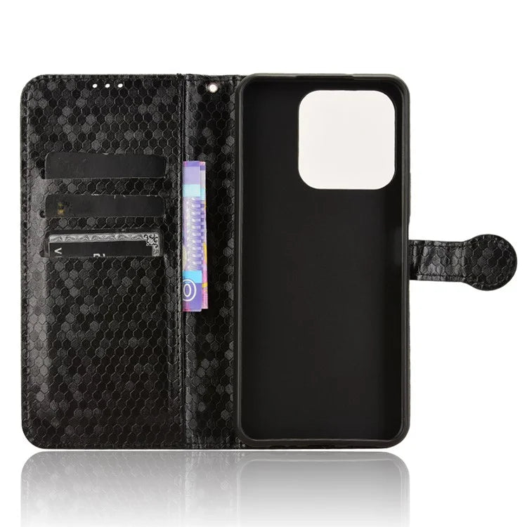 For Honor X6b 4G Wallet Case Dot Pattern Imprint PU Leather Phone Cover