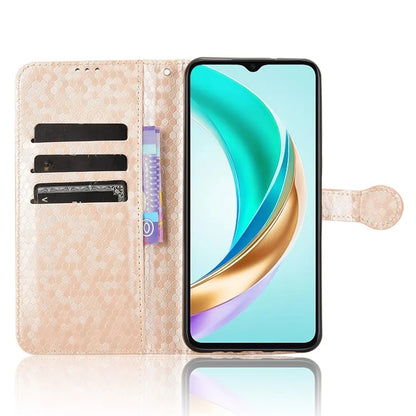 For Honor X6b 4G Wallet Case Dot Pattern Imprint PU Leather Phone Cover